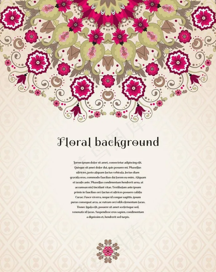 欧式花纹背景图片eps,ai矢量模版下载