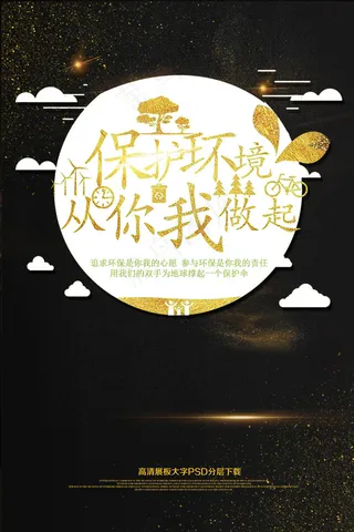 保护环境海报