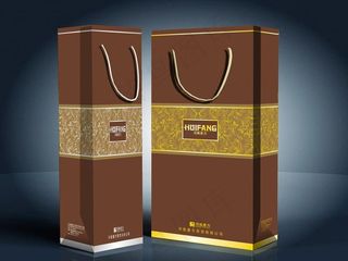 惠方酒业手提袋 （平面图）图片