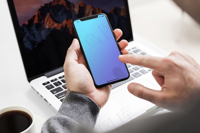iPhone8样机(4787X3191(DPI:240))psd模版下载