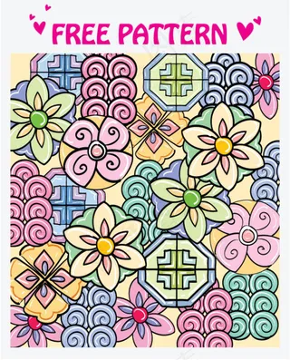 可爱的图案矢量material-1