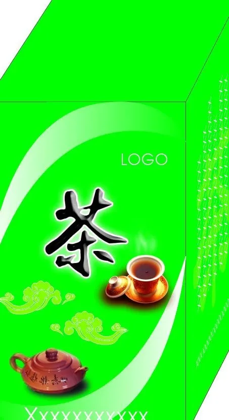 茶叶盒 （效果图）图片cdr矢量模版下载