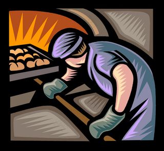 美式彩色版画 锅炉工人