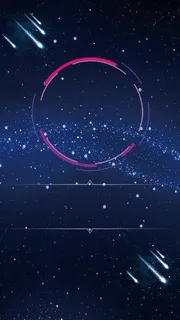 星空粒子光效科技未来感炫酷H5背景