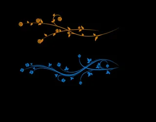 细柔的装饰花纹