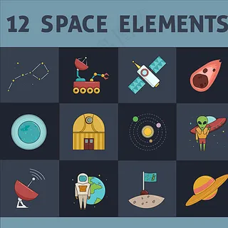 宇宙空间要素图片