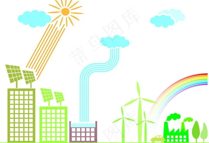 节能城市图片eps,ai矢量模版下载