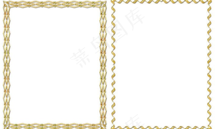 金色边框图片