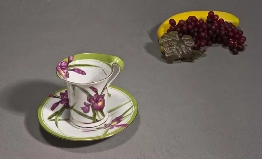 欧式陶瓷绿色咖啡杯图片