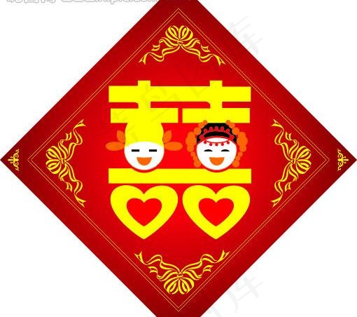 结婚素材图片cdr矢量模版下载