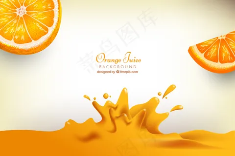 黄色背景矢量图