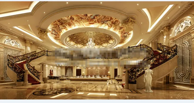 酒店大堂设计效果图设计素材