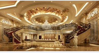 酒店大堂设计效果图设计素材