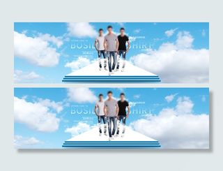 全屏海报 天猫 男装 波司登 蓝色...