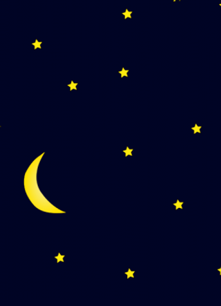 月亮和满天的星星背景矢量