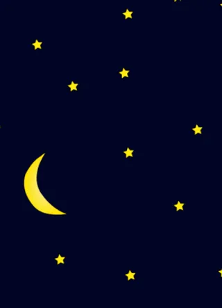 月亮和满天的星星背景矢量