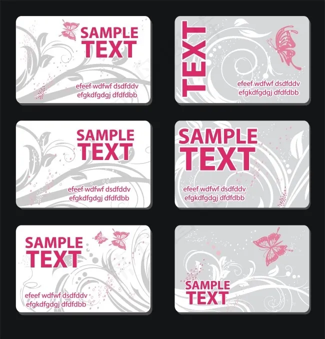 花纹会员卡矢量素材 CDRcdr矢量模版下载