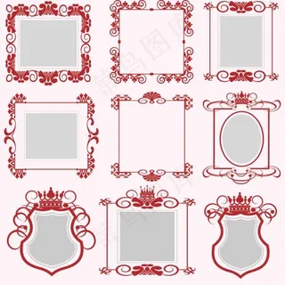 传统花边底纹矢量素材