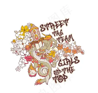 龙形创意图案下载AI下载免费下载