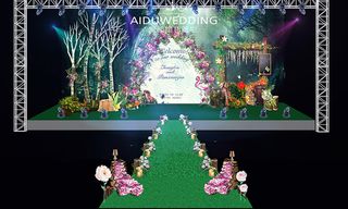 森旅系婚礼主背景效果图