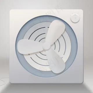 图标 风扇图标 拟真 微拟真 微立体
