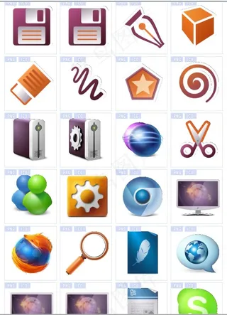 简约设计系统桌面图标