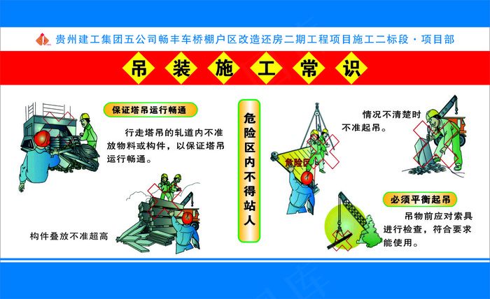 吊装知识cdr矢量模版下载