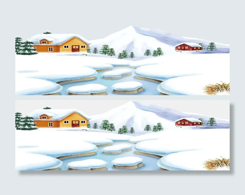 二十四节气小雪手抄报(4961X3508(DPI:300))psd模版下载