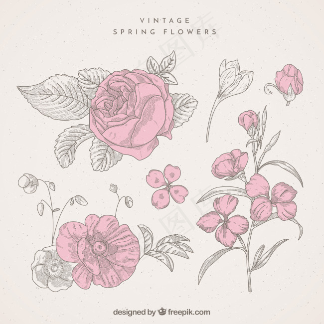 简约玫瑰花创意素材