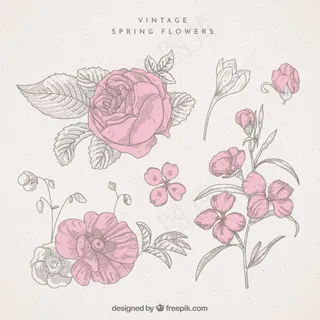 简约玫瑰花创意素材