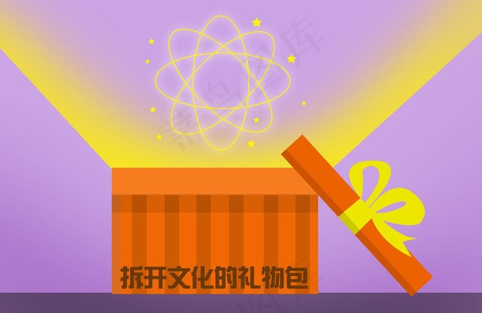 文化礼物包图片psd模版下载