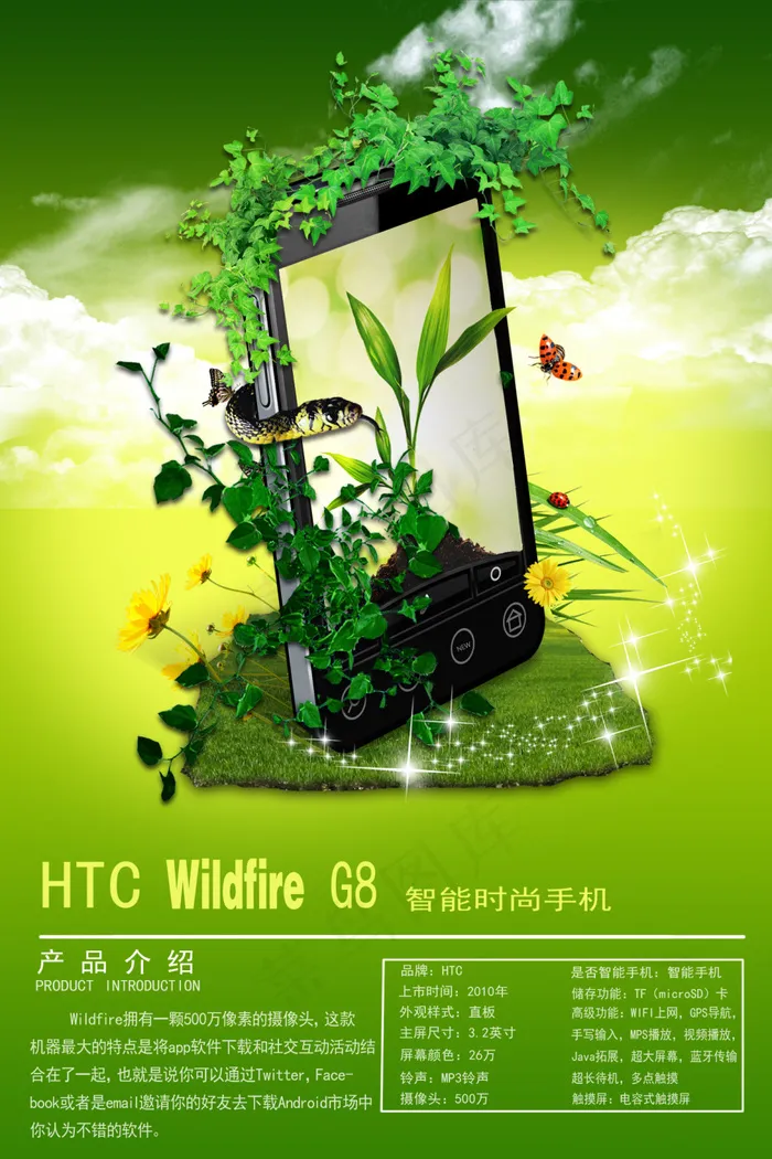 HTC手机广告psd模版下载