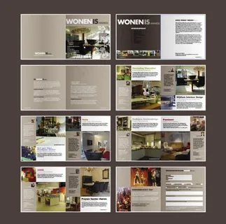 咖色系列简约企业画册