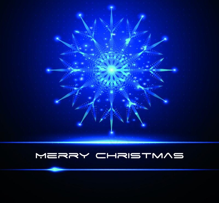 圣诞雪花背景图片