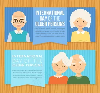 世界老人日宣传banner