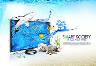 夏日促销主题素材图片