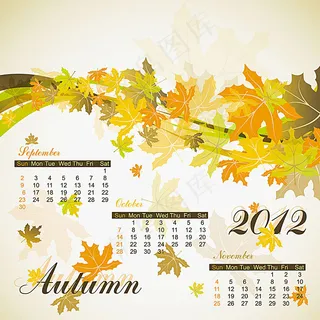 矢量日历背景设计