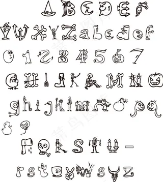 各类造型艺术字