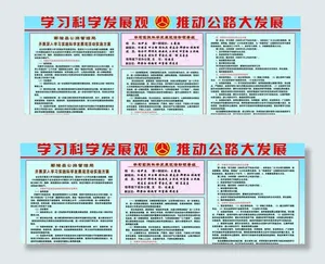 学习科学发展观推动公路大发展图版图...