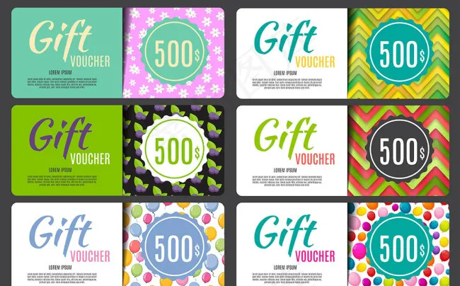 节日优惠券设计矢量图eps,ai矢量模版下载