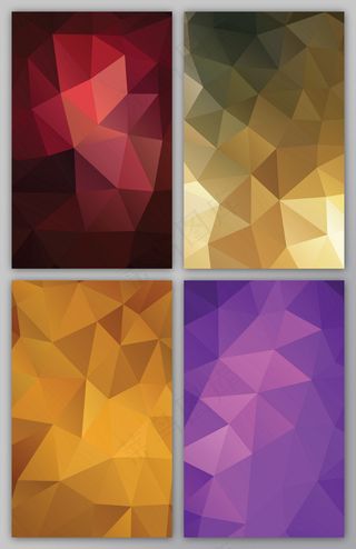 多边形彩色抽象几何背景图案