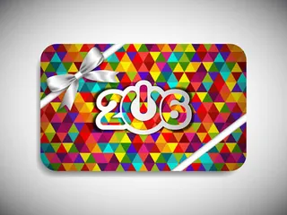 2016送礼卡片矢量素材