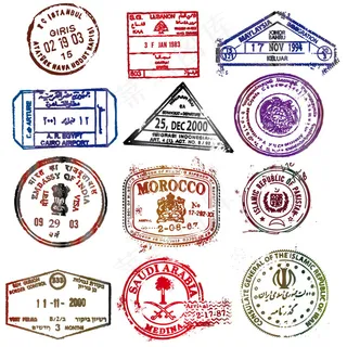 英文邮戳photoshop笔刷