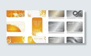 背景图案的卡片模板矢量素材品种