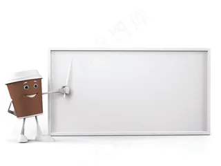 咖啡3d小人图片