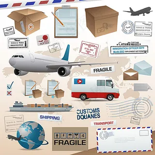 纸箱与交通运输工具