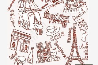 巴黎和伦敦线描