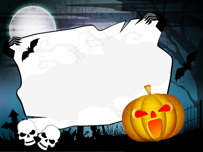 可怕的万圣节背景