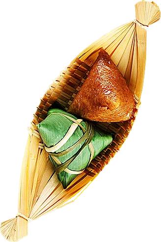 可爱端午节海报粽子赛龙舟免扣图片(328X492)