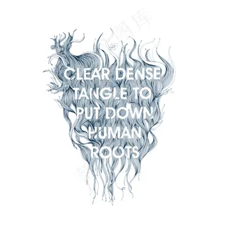 位图 抽象主义 文字 英文 头发 ...